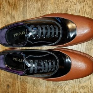 Prada Rubber Dipped Oxfords